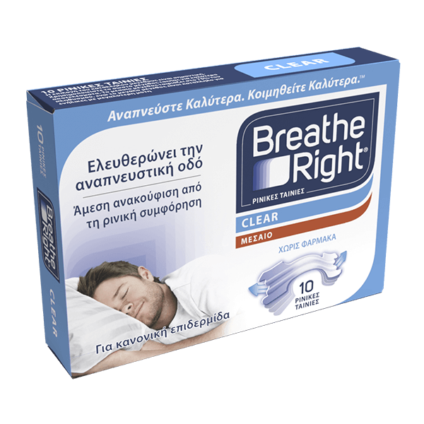 Breathe right clear small medium 10